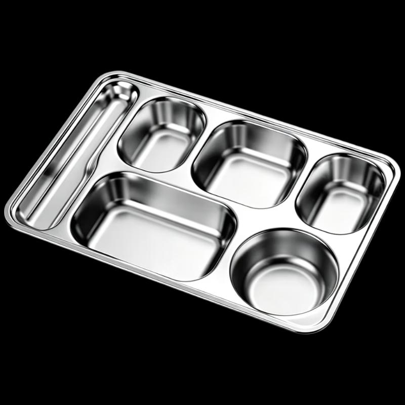 Stainless Steel Compartment Lunch Tray