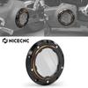 NICECNC Für Harley Touring Street Glide FLHX 2006-2015 Road Glide FLTR Road King FLHR 1999-2013 Transparenter Derby-Kupplungsdeckel