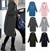 Women Long Sleeve Zip Up Hooded Hoodie Jacket Jumper Cardigan Coat Size Plus