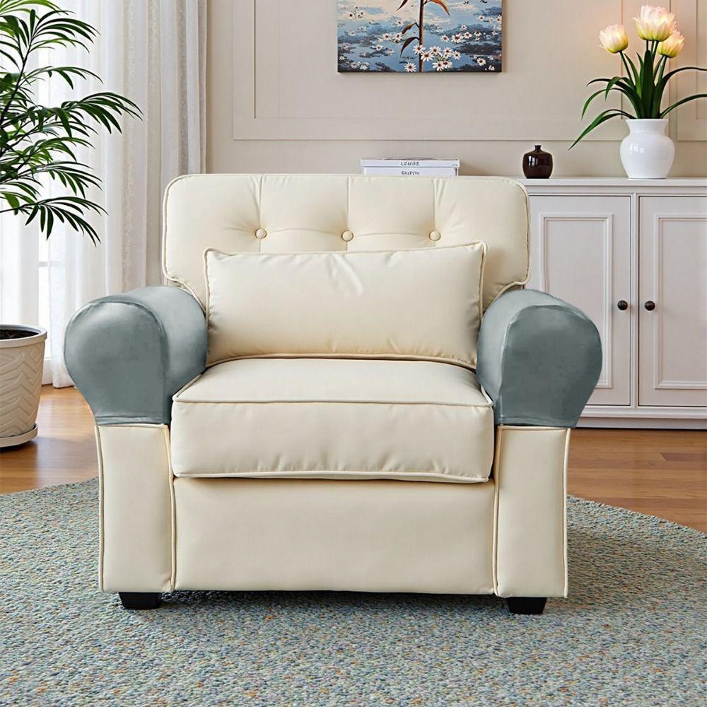 Thick Sofa Armrest Covers Soft Armrest Protector Removable Armchair Covers  Sofas