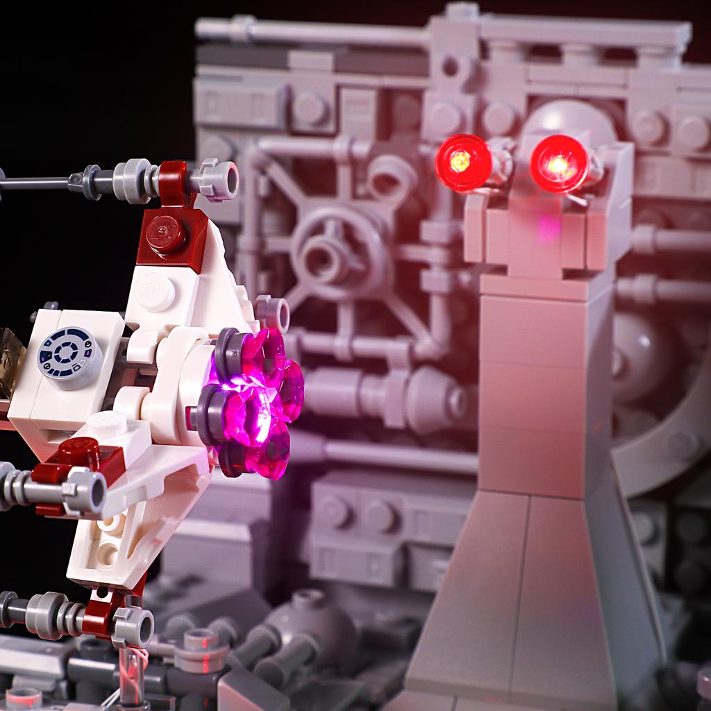 Classic DIY LED Light Kit For LEGO 75329 Death Star™ Trench Run Diorama Assembled Building Block Toy Decoration Adjustable Lighting Accessories