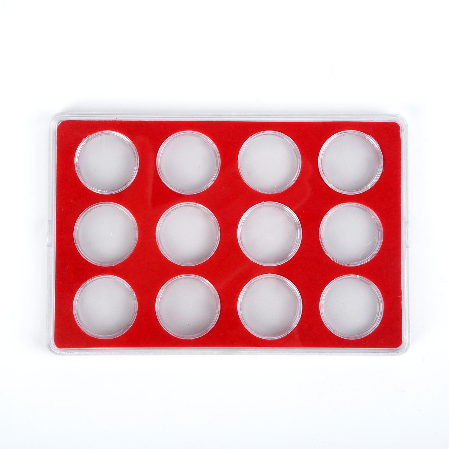 

Replacement Coin Collection Case Pro Tool Display Organizer Round Capsule