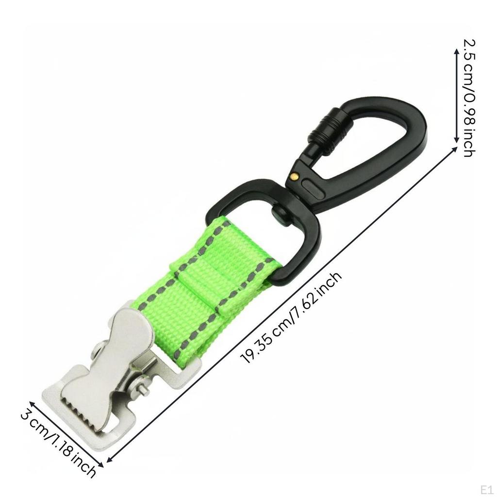 Double Hook Clip Portable Grip Fastener Easy to Use Carabiner Glove
