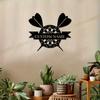 Personalized Dartboard Wall Art Metal Sign Family Name Rustic Home Decor Couple Gift Game Room Sculpture