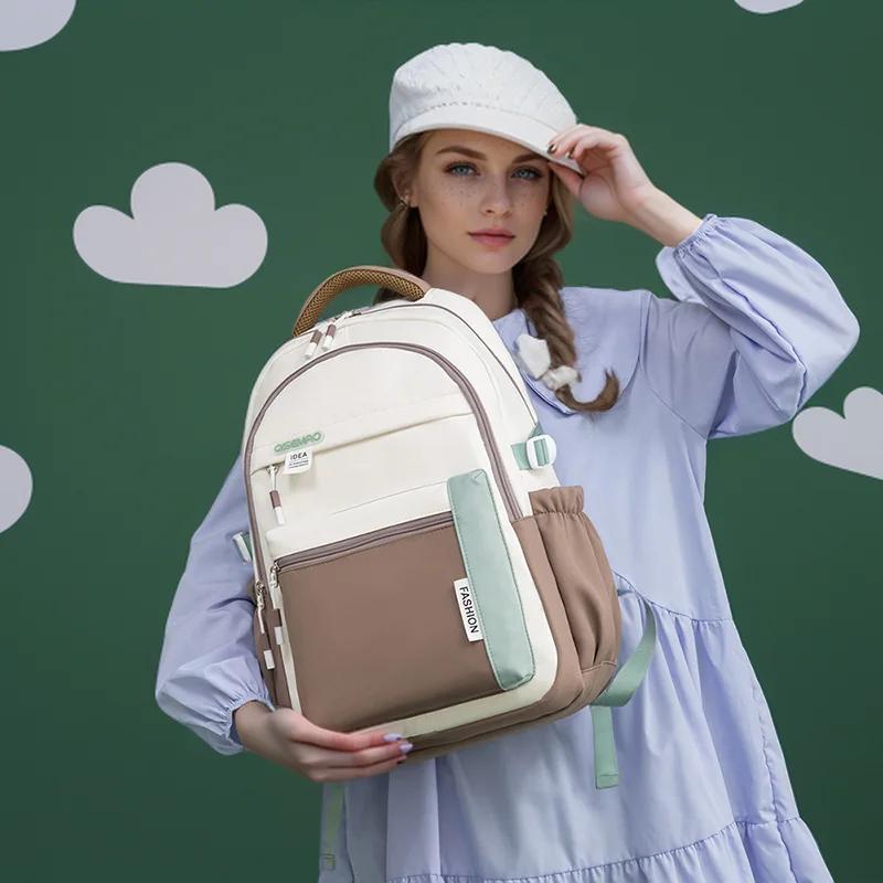Schoolbags Junior High School Girls High-Looking Niche Ins Style   K-Style Brand Primary School Students Backpack
