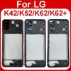 For LG K42 K52 K62 Plus Middle Frame Holder Cover Perfect Fit with Side Button Quality Phone Repair Parts Stable