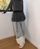 NOFFICIALNOFFICE Studded Ugg String Pants Melange Gray