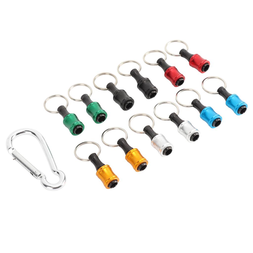 Hex Shank Keychain Screwdriver Bit Holder Quick Release Screwdriver Drill Bit Holder Set