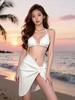 Split Pure Desire Bikini Swimsuit Women's 1011 New Three-piece Set Sexy Large and Small Breasts Gather Hot Spring Beach Swimsuit