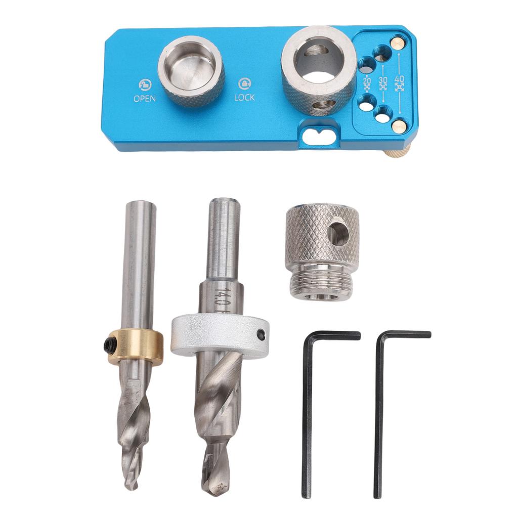 20 30 40 Aluminum Profile Hole Punch M6 M8 Step Drill Bit Kit Accurate Positioning Drill Guide Kit
