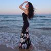 2026 European and American summer new French sexy pure desire tube top printing slim and thin temperament dress women