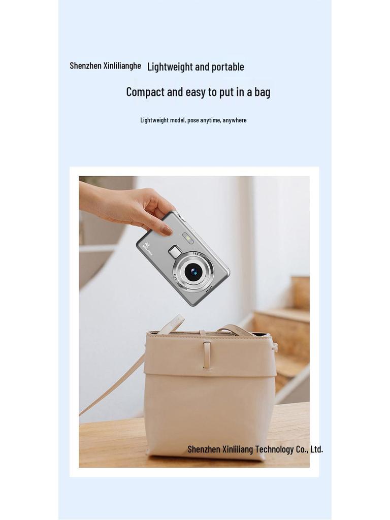 2024 სტუდენტისა და ახალგაზრდის პორტატული ორმაგი HD ციფრული კამერა