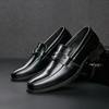 New Leather One Pedal Slip On Loafers Business Formal Men's Leather Shoes Classic Breathable