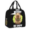Capybara Collage Insulated Lunch Bag for Work School Kawaii Animal Cooler Thermal  Box Women Kids Food Container Tote Bags