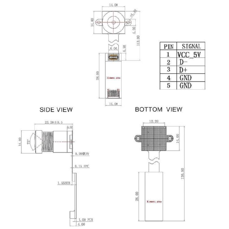 USB OV9281 Global Shutter Camera Module 1MP OV9281 USB Webcam Single Color Industrial Webcam Board Laptop Replacement