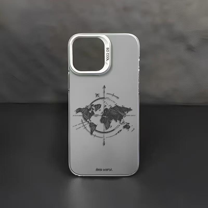 The new map is suitable for iphone16 mobile phone case Apple 15promax/14 anti-drop 13pro1211xr.