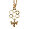 Openwork Dragonfly Pendant antique Gold color Necklace Insect Jewelry 45cm or 70cm long chain