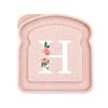 Initials Marked Toast Box Alphabet A-Z Reusable Sandwich Container Box Food Container Sealable Container Small Container