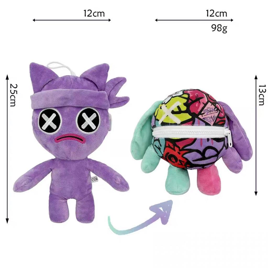 Kawaii Wrongside Outimals Plush Doll Cute Anime Peripherals Wrongside Stuffed Plushie Toy Halloween Christmas Gift Birthday Gift