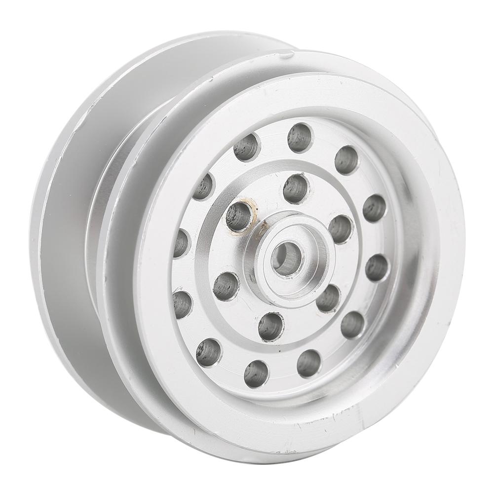 Metal Remote Control Toy Car Wheel Hub Accessory Parts Fit for 1 16 RC CarSilver 1pcs