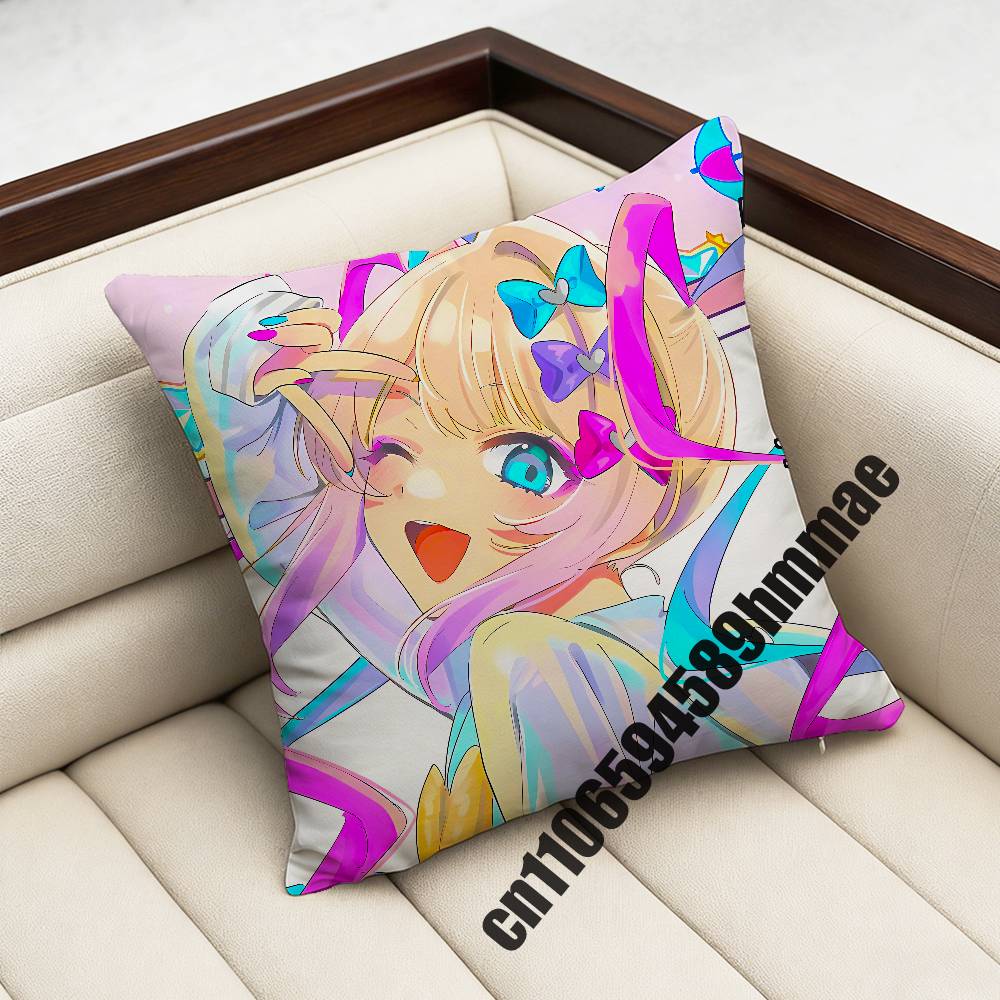 needy streamer overload KAngel Amechan Throw Pillow Case Sham For 30x30cm 45x45cm 50x50cm Square Office Cushion Cover