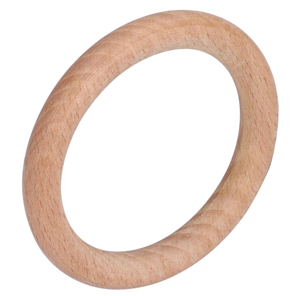 10pcs Wooden Rings Unfinished DIY Natural Wood Circles for Craft Jewelry Making Baby Teething6cm