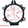 Universal Car Front Back Door Bass Speaker Mat Adapter 6.5 To 6.75 Inch For Buick Nissan Ford VW Hyundai Kia Mazda Chevrolet
