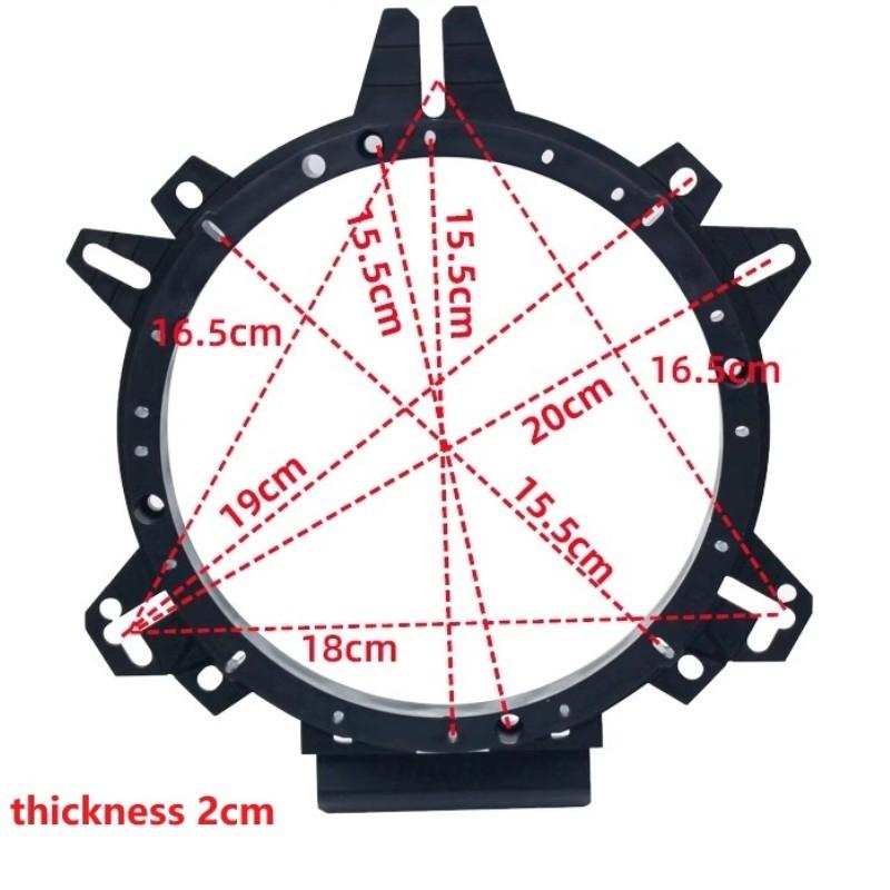 Universal Car Front Back Door Bass Speaker Mat Adapter 6.5 To 6.75 Inch For Buick Nissan Ford VW Hyundai Kia Mazda Chevrolet
