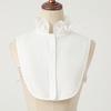 Elegant Ruffle Stand Collar Stylish White Half Shirt Chiffon Dickey Collar Fashion Versatile Inside False Collar