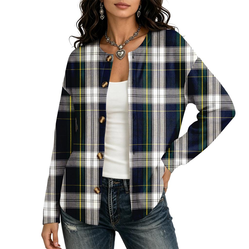 Women's Long Sleeve Christmas Printed Cardigan Sweater Winter Fashion Coat
