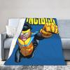 Coperta in Flanella Stampata Invincible Comic Anime Multifunzione Leggera Sottile Plaid per Divano Quilt da Esterno