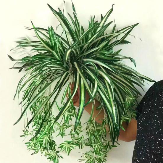 1ks Umělá rostlina Chlorophytum Květinové aranžmá Dekorace na zeď