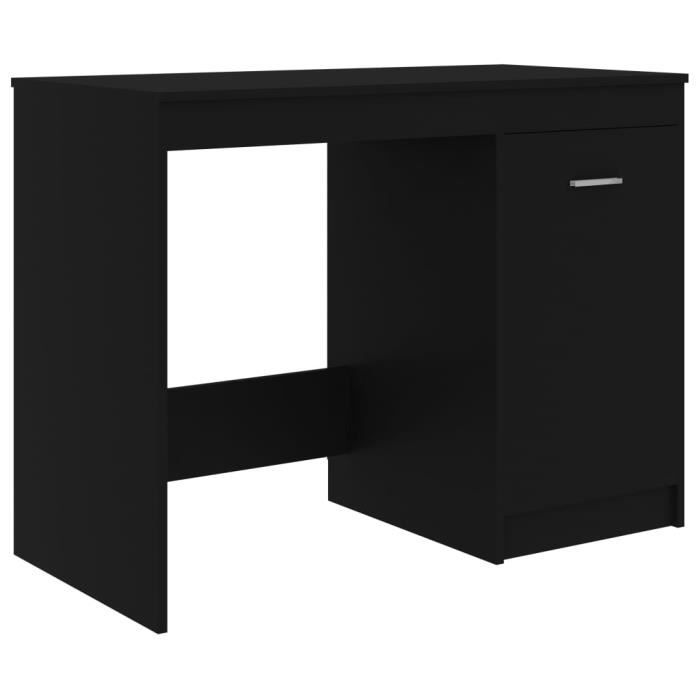 VidaXL Bureau Noir 140x50x76 cm Aggloméré