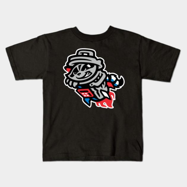 Boys Girls Soft Cotton Graphic Tees Rocket-City-Trash-Pandas Breathable Daily School Wear Kids T-Shirts