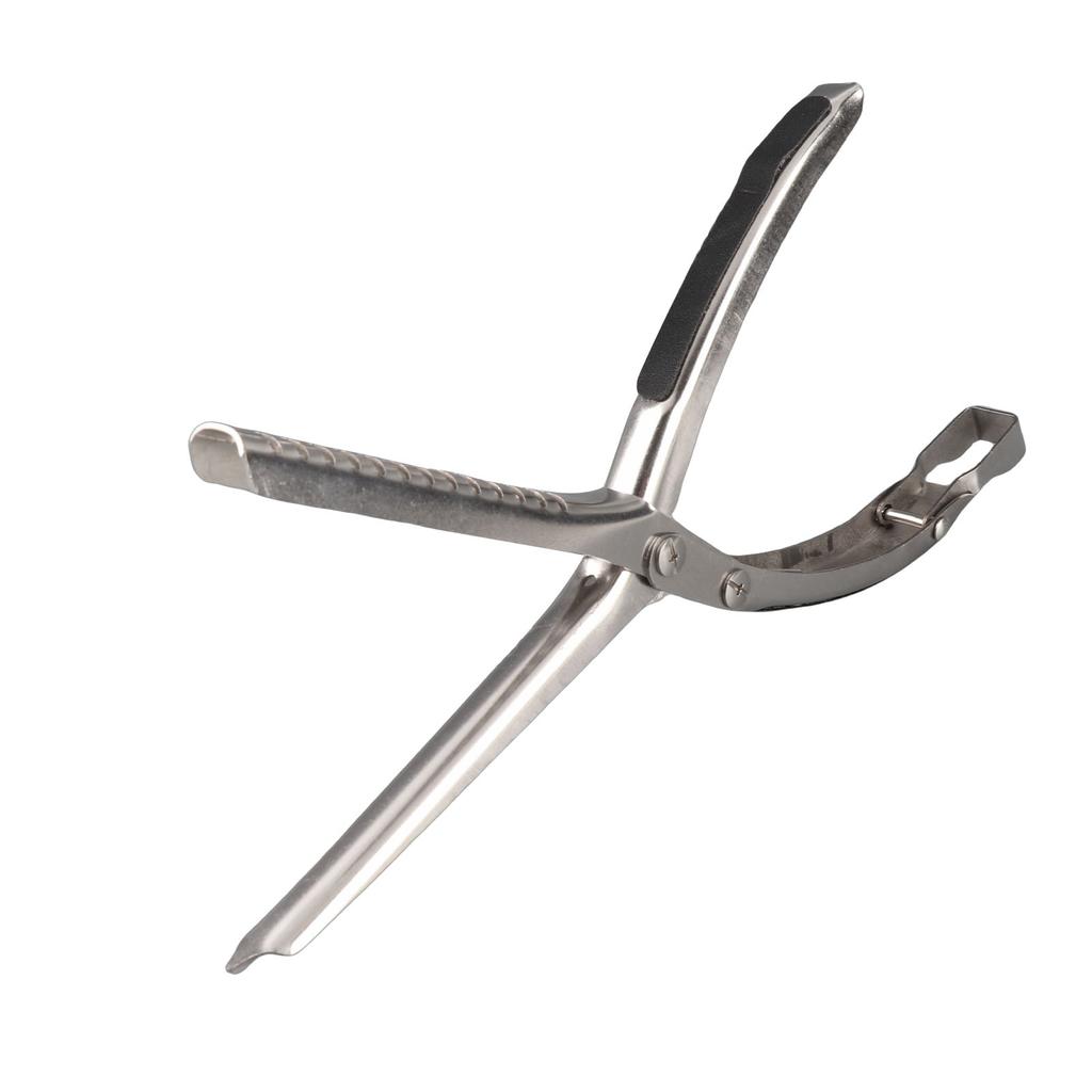 Rib Prep Tool, Stainless Steel Rib Membrane Remover Tool with Arc Clamp Non Slip Grip for Kitchen Gadget BBQ Preparation