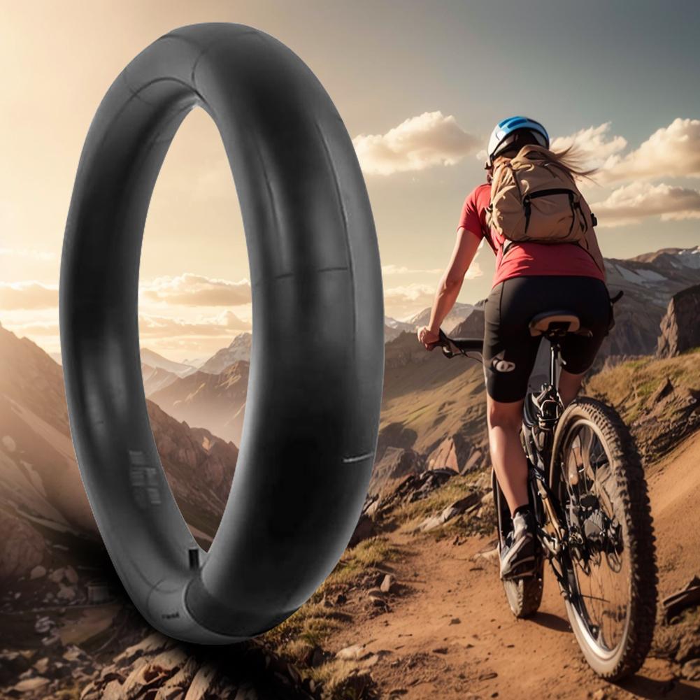 Bike Inner Tube with AV Schrader Valve MTB Fat Inner Tube Butyl Rubber Snowmobiles Tyre for E-Bike MTB Fat Beach Bikes