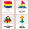 Portable Wooden Puzzle 3D Educational Toy Home Education Cube Block Toy  Educational Use