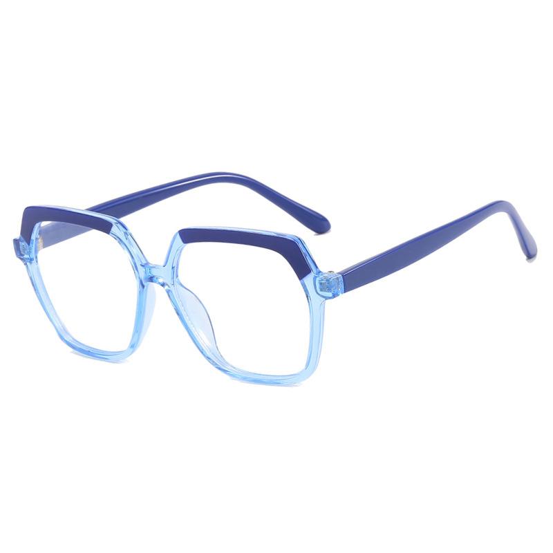 Eye Glasses Frame Fashion Casual Plain Glasses Anti Blue Light Retro Square Eyeglasses Without Degrees Colorful Frame Eyewear