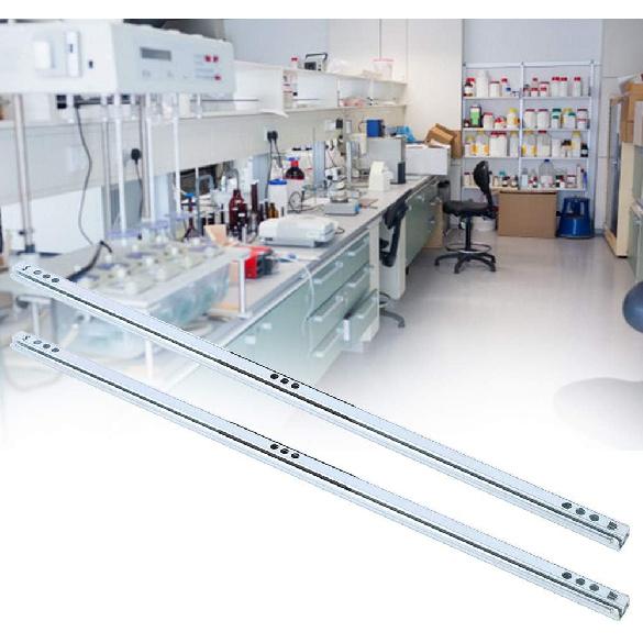 Drawer Slides, Drawer Slide, Heavy Duty Drawer Slides, 2Pcs/Set 450x17mm Drawer Steel Ball Slide Rail Hardware Accessory for Cabinet Closets