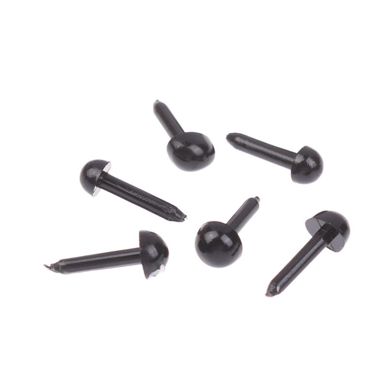 100Pcs Plastic Mini Black Eyes Nose For Plush Animals Doll Accessories Diy Stuffed Teddy Dog Toy Decor Parts