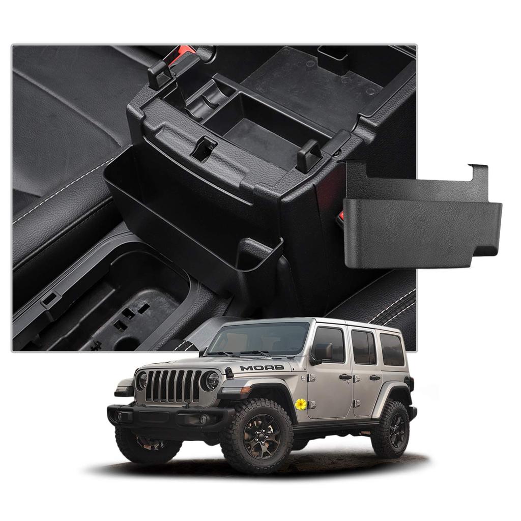 CDEFG Jeep Wrangler JL Storage Storage Wrangler JL Console Storage Jeep JL Wrangler Interior Console Small Item Parts Storage Car Supplies