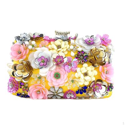 Fashion Floral Clutch for Women Bridal Bags Durable Exquisite Female Shoulder Bag