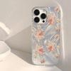Crystal flower print Phone Case For iPhone 16 11 13 15 Pro Max 14 Plus 12 14promax 13promax 16E X XR 7 8 Silicone Shine Covers