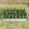 Fioriera Rialzata in Metallo, Fioriere Rialzate per Il Giardino Realizzate in Robusto Lamierino d'Acciaio con Un Design Robusto, Protezione dalla Ruggine e Lunga Durata, Rialzata