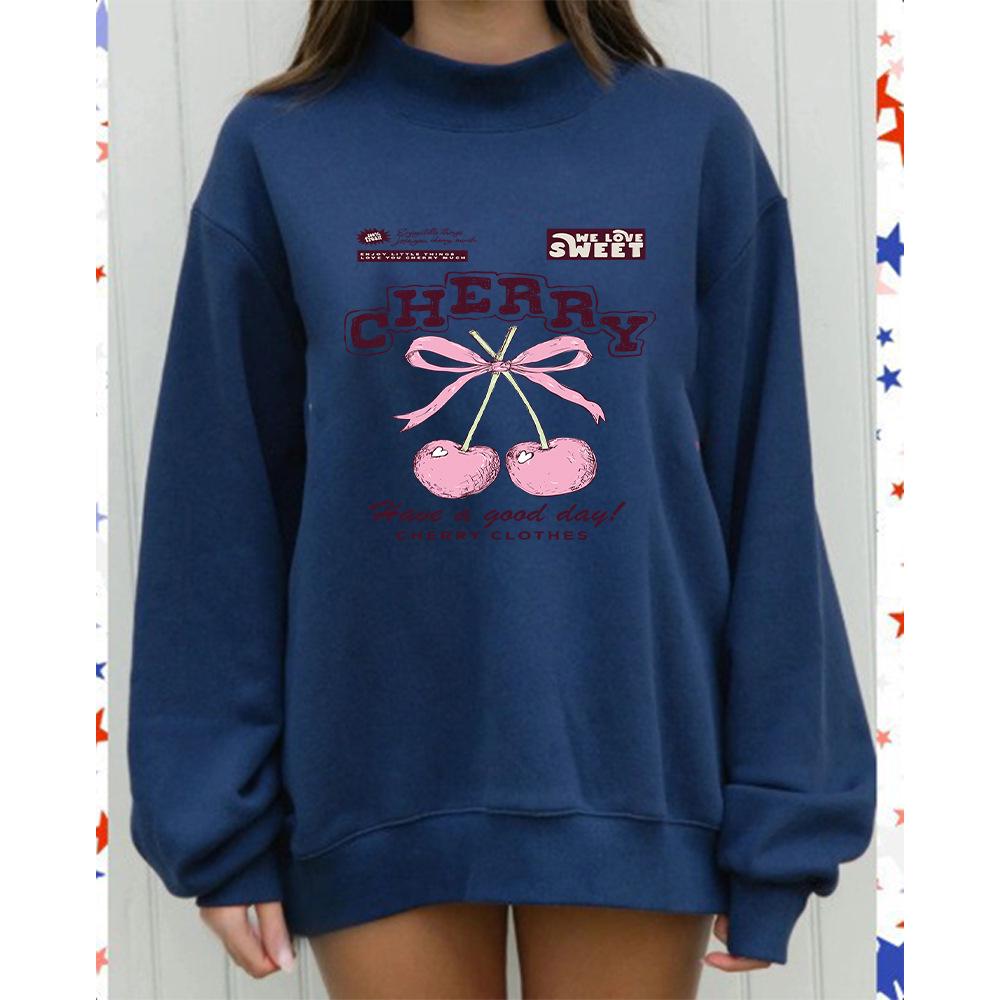 Women's Trendy Heavyweight Long Sleeve High Neck Hoodie