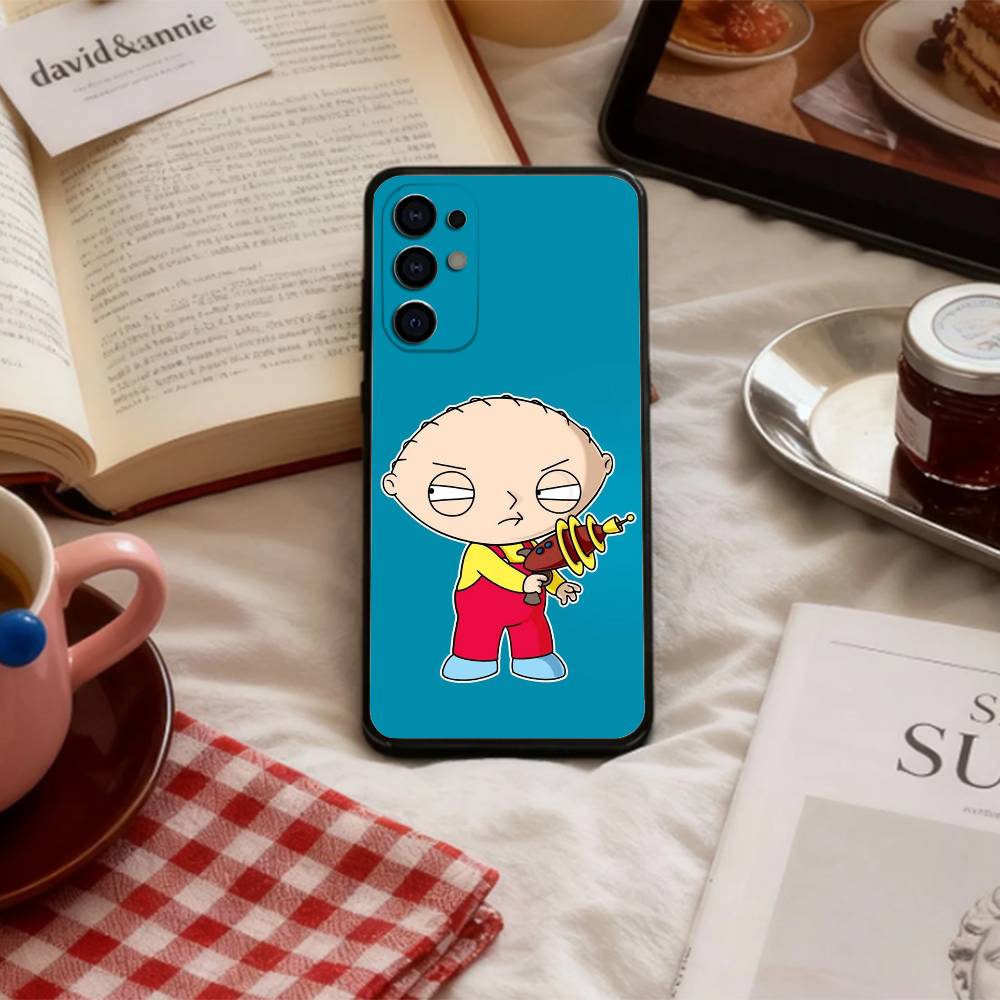 W-Witty S-Stewie G-Griffin Phone Case For Samsung S 25,24,23,22,30,21,10,9,Ultra,Plus,Lite,FE,4,5 G Soft Black Case