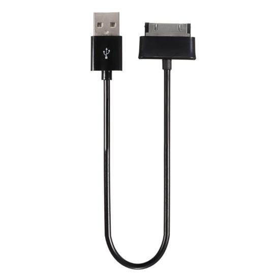 

Портативный 30-контактный USB-кабель для синхронизации данных и зарядки для Samsung Tab P1000 P7310 P7510 чёрный