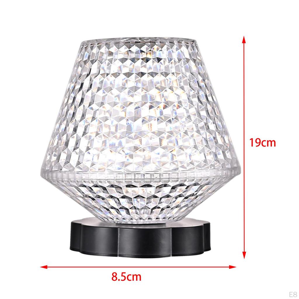 Crystal Nightlight Table Lamp for Bedroom