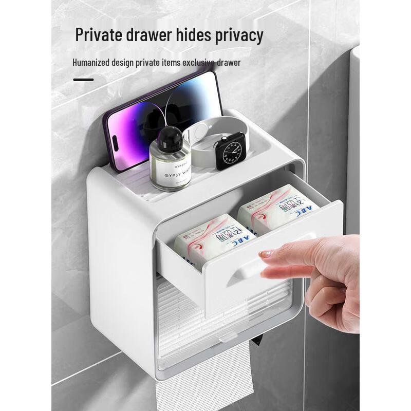 HANDUNYOU Wall-Mounted Toilet Paper Holder