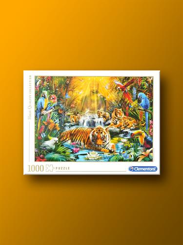 Mysterious Tiger 1000-Piece Clementoni Jigsaw Puzzle